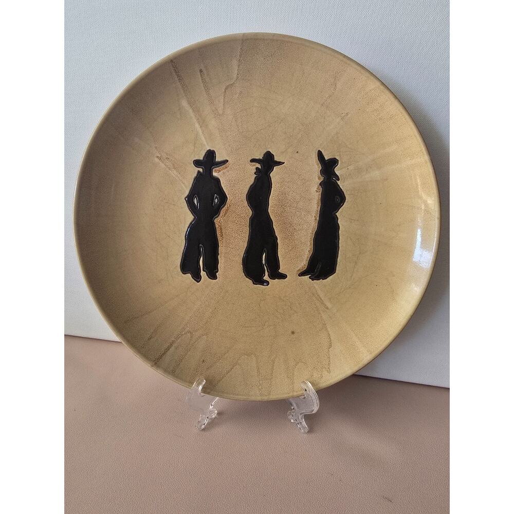 Replacement Buckaroo Cowboy Living Dinner Plate Stoneware Ranch Brown 10"